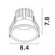 NovaLuce LUELA beépíthető szpotlámpa fém, fekete, arany, LED, 2700K, 13W, 1170lm - 9580641