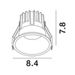 NovaLuce LUELA beépíthető szpotlámpa fém, fehér, arany, LED, 2700K, 13W, 1170lm - 9580642