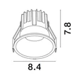 NovaLuce LUELA beépíthető szpotlámpa fém, fekete, arany, LED, 4000K, 13W, 1060lm - 9580645