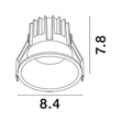 NovaLuce LUELA beépíthető szpotlámpa fém, fehér, arany, LED, 4000K, 13W, 1060lm - 9580646