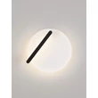 NovaLuce NALU fali lámpa fém, fekete, fehér, LED, 15W, 900lm, 3000K - NL-9580680