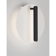 NovaLuce NALU fali lámpa fém, fekete, fehér, LED, 15W, 900lm, 3000K - NL-9580680