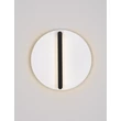 NovaLuce NALU fali lámpa fém, fekete, fehér, LED, 20W, 1200lm, 3000K - NL-9580681