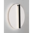 NovaLuce NALU fali lámpa fém, fekete, fehér, LED, 28W, 1680lm, 3000K - NL-9580682