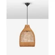 NovaLuce SOLITA függeszték fém, rattan, fekete, barna, E27 - NL-9586652