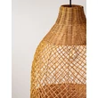NovaLuce SOLITA függeszték fém, rattan, fekete, barna, E27 - NL-9586652