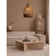 NovaLuce SOLITA függeszték fém, rattan, fekete, barna, E27 - NL-9586653