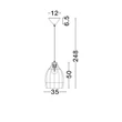 NovaLuce SOLITA függeszték fém, rattan, fekete, barna, E27 - NL-9586653