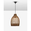 NovaLuce SOLITA függeszték fém, rattan, fekete, barna, E27 - NL-9586653