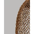 NovaLuce SOLITA függeszték fém, rattan, fekete, barna, E27 - NL-9586653