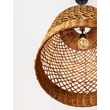 NovaLuce SOLITA függeszték fém, rattan, fekete, barna, E27 - NL-9586654