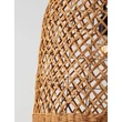 NovaLuce SOLITA függeszték fém, rattan, fekete, barna, E27 - NL-9586654