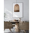 NovaLuce SOLITA függeszték fém, rattan, fekete, barna, E27 - NL-9586655