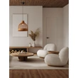NovaLuce SOLITA függeszték fém, rattan, fekete, barna, E27 - NL-9586656