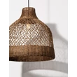 NovaLuce SOLITA függeszték fém, rattan, fekete, barna, E27 - NL-9586657