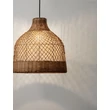 NovaLuce SOLITA függeszték fém, rattan, fekete, barna, E27 - NL-9586657