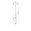 NovaLuce BREENA függeszték fém, rattan, fekete, E27 - NL-9586660