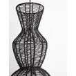NovaLuce BREENA függeszték fém, rattan, fekete, E27 - NL-9586660