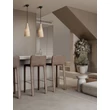 NovaLuce RIELO függeszték fém, rattan, fekete, természetes, E27 - NL-9586664
