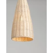 NovaLuce RIELO függeszték fém, rattan, fekete, természetes, E27 - NL-9586664