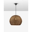 NovaLuce RIELO függeszték fém, rattan, fekete, barna, E27 - NL-9586667