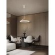 NovaLuce ADALIZ függeszték fém, szilikon, fehér, LED, 59W, 27000-4000K, 2663 Lm - NL-9695126