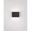 NovaLuce OTI fali lámpa fém, fekete, LED, 10W, 487lm, 3000K - NL-9695163
