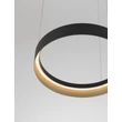 NovaLuce LUMIA függeszték fém, szilikon, fekete, arany, pezsgő, LED, 39W, 27000-4000K, 1521 Lm - NL-9695197
