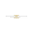 NovaLuce ATOM fürdőszobai fali lámpa fém, akril, arany, fehér, LED, 14W, 1342lm, 4000K, IP44 - NL-9695267