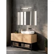 NovaLuce ATOM fürdőszobai fali lámpa fém, akril, fehér, LED, 14W, 1580lm, 4000K, IP44 - NL-9695268
