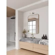 NovaLuce ATOM fürdőszobai fali lámpa fém, akril, fekete, fehér, LED, 14W, 1342lm, 4000K, IP44 - NL-9695269