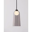 NovaLuce DIONE függeszték fém, üveg, fekete, füstszín, LED, 5W, 205lm, 3000K - NL-9695270