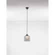 NovaLuce DIONE függeszték fém, üveg, fekete, füstszín, LED, 5W, 205lm, 3000K - NL-9695271
