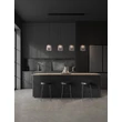 NovaLuce DIONE függeszték fém, üveg, fekete, füstszín, LED, 20W, 800lm, 3000K - NL-9695272