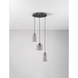 NovaLuce DIONE függeszték fém, üveg, fekete, füstszín, LED, 15W, 600lm, 3000K - NL-9695273