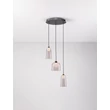 NovaLuce DIONE függeszték fém, üveg, fekete, füstszín, LED, 15W, 600lm, 3000K - NL-9695273