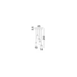 NovaLuce DIONE függeszték fém, üveg, fekete, füstszín, LED, 25W, 1010lm, 3000K - NL-9695274