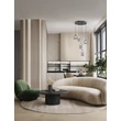 NovaLuce DIONE függeszték fém, üveg, fekete, füstszín, LED, 25W, 1010lm, 3000K - NL-9695274