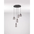 NovaLuce DIONE függeszték fém, üveg, fekete, füstszín, LED, 25W, 1010lm, 3000K - NL-9695274