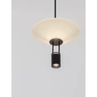 NovaLuce ANAFI függeszték fém, üveg, akrill, fekete, fehér, LED, 8W, 3000K, 425 Lm - NL-9695276