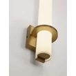 NovaLuce LUCA fürdőszobai fali lámpa fém, üveg, arany, fehér, LED, 15W, 1337lm, 4000K, IP44 - NL-9695338