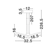 NovaLuce VEA függeszték fém, akril, pezsgőszín, LED, 14W, 2700-3000K, 867 Lm - NL-9695341
