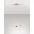 NovaLuce VEA függeszték fém, akril, pezsgőszín, LED, 14W, 2700-3000K, 867 Lm - NL-9695341