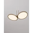 NovaLuce VEA függeszték fém, akril, pezsgőszín, LED, 14W, 2700-3000K, 867 Lm - NL-9695341