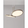 NovaLuce VEA függeszték fém, akril, pezsgőszín, LED, 14W, 2700-3000K, 867 Lm - NL-9695341