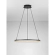 NovaLuce LONELA függeszték fém, üveg, fekete, áttetsző, LED, 25W, 1500lm, 3000K - NL-9695503