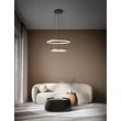 NovaLuce LONELA függeszték fém, üveg, fekete, áttetsző, LED, 46W, 3500lm, 3000K - NL-9695504