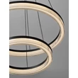 NovaLuce LONELA függeszték fém, üveg, fekete, áttetsző, LED, 46W, 3500lm, 3000K - NL-9695504