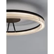 NovaLuce LONELA mennyezet lámpa fém, üveg, fekete, áttetsző, LED, 28W, 1680lm, 3000K - NL-9695508