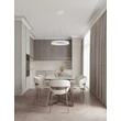 NovaLuce OVIA függeszték fém, szilikon, fehér, LED, 48W, 27000-4000K, 1841 Lm - NL-9695701